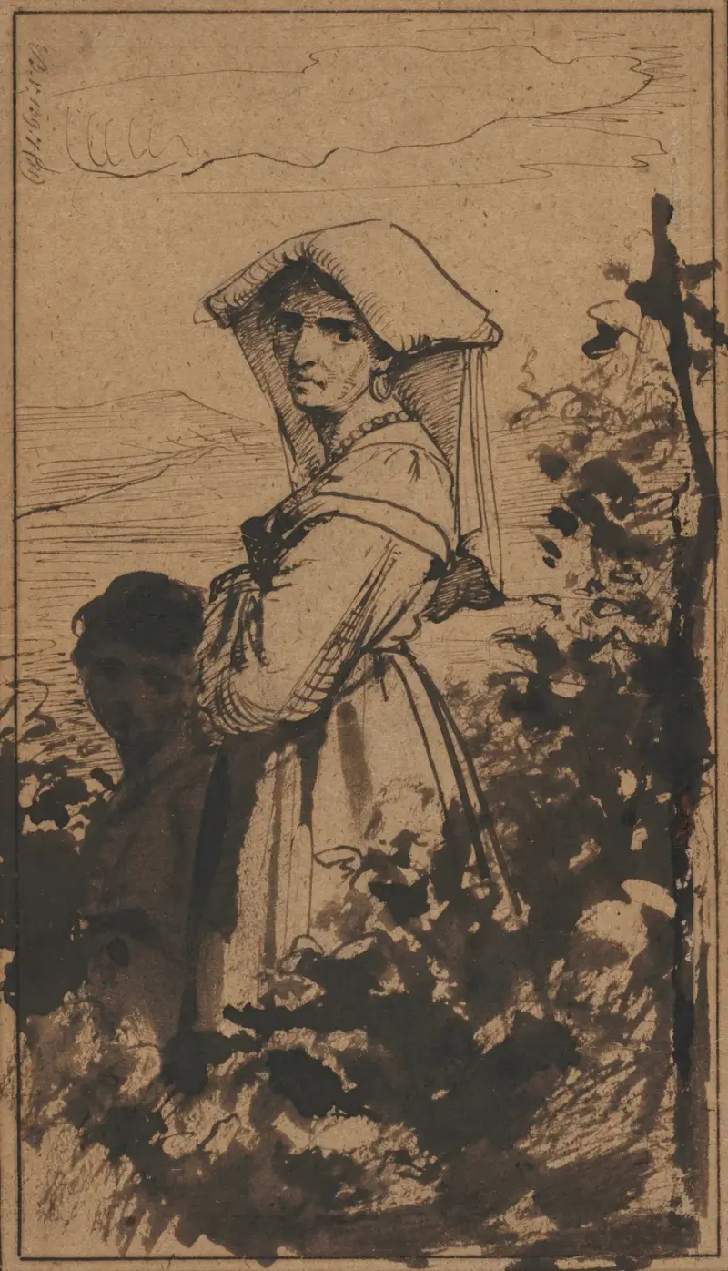 Stående kvinna och barn av Carl Bloch