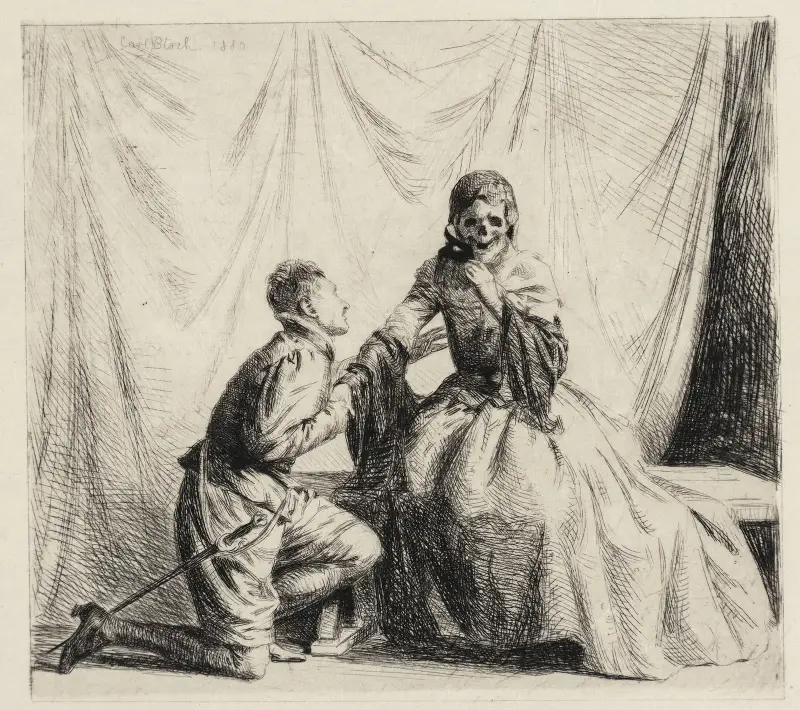 Der Jüngling und der Tod von Carl Bloch