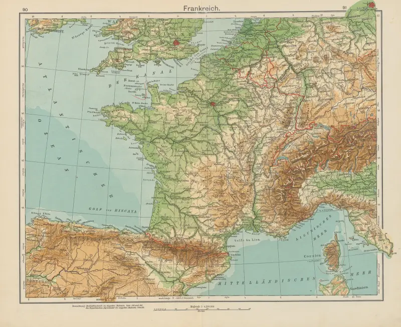 Frankreich av Carl Diercke