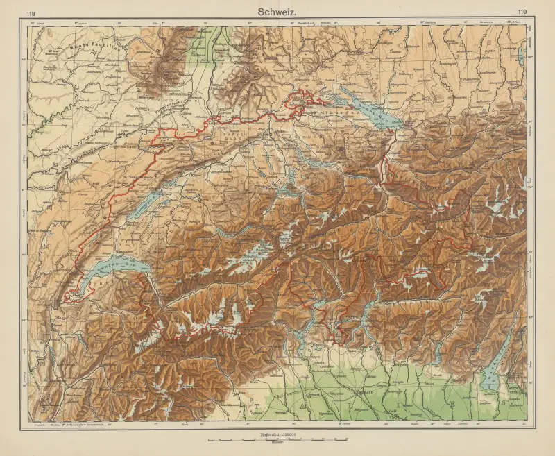 Schweiz von Carl Diercke