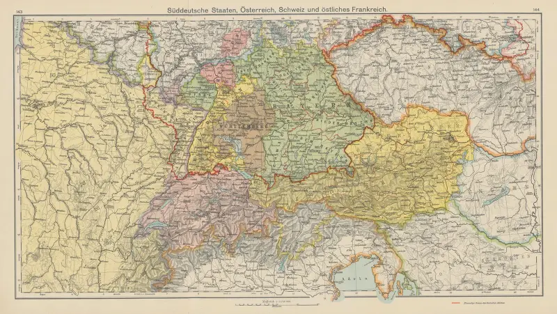 Süddeutschland, Österreich, Schweiz und östliches Frankreich – nr 2 av Carl Diercke