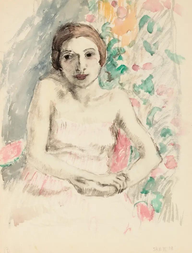 Skissbok, skiss 1 av Frederick Carl Frieseke