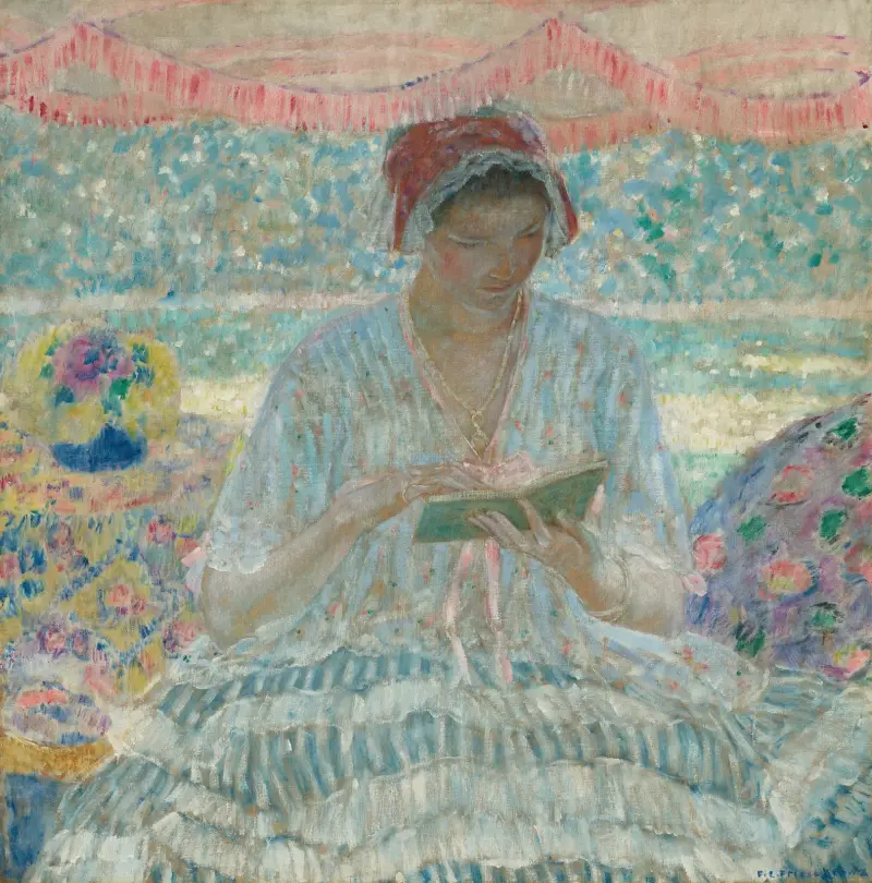 Pod markizą, Frederick Carl Frieseke