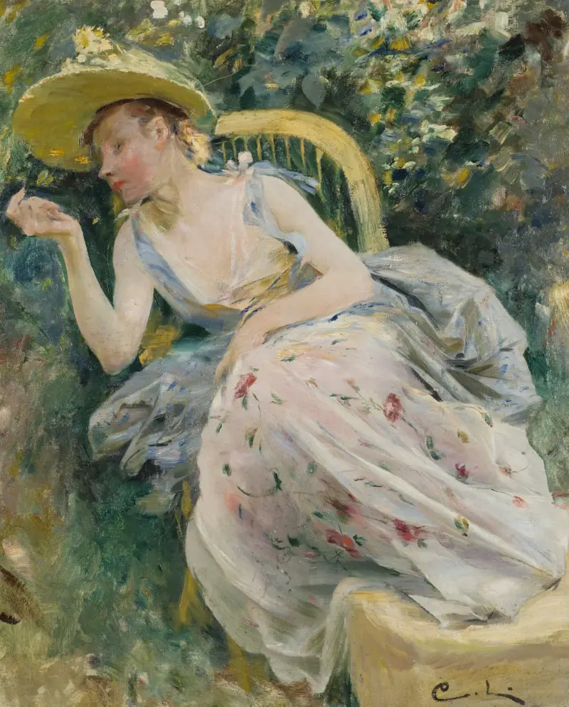 Studie till Rokoko av Carl Larsson