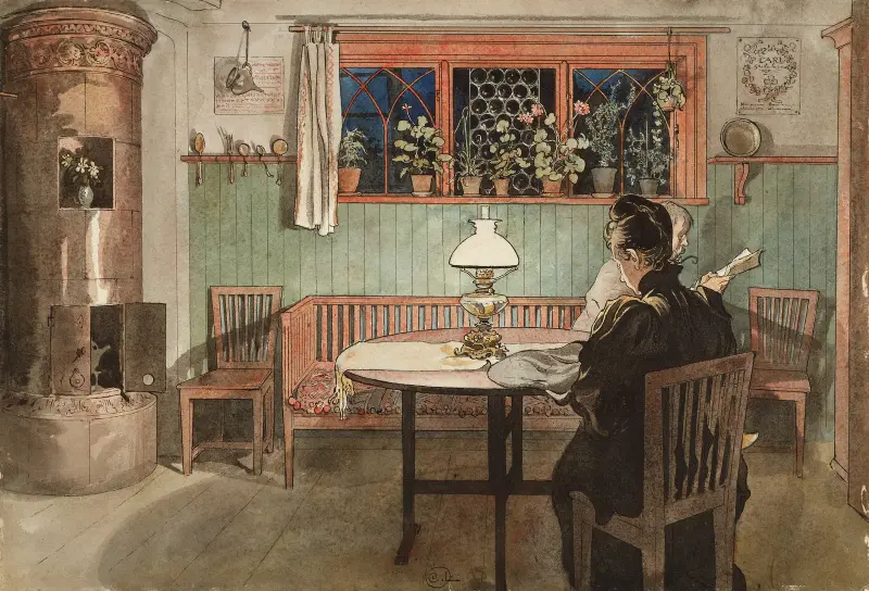 Když děti šly spát, Carl Larsson