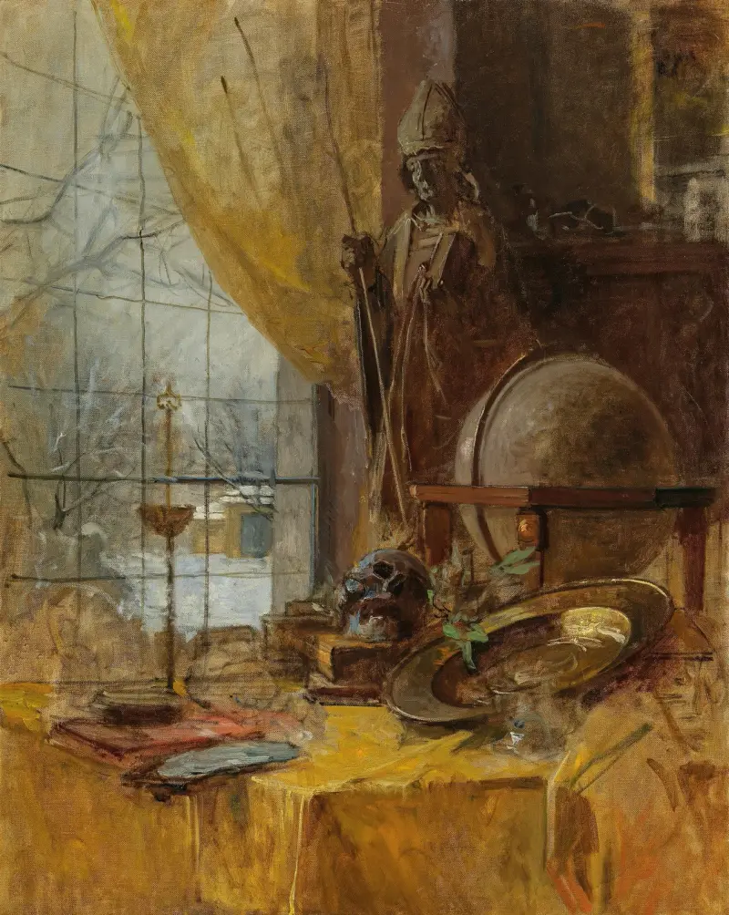 Atelieransicht av Carl Moll