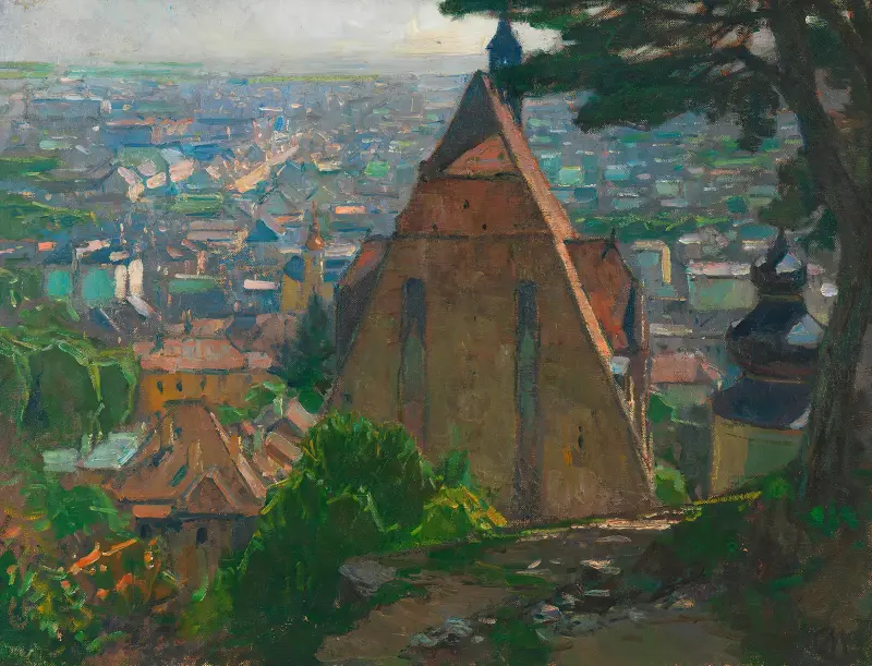 Blick auf Mödling von Carl Moll
