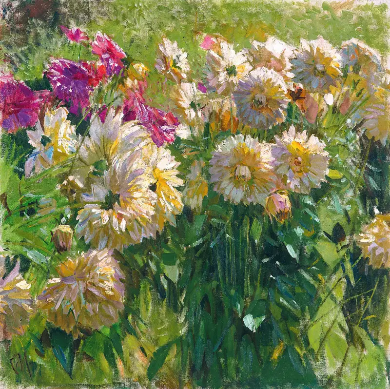Dahlias av Carl Moll
