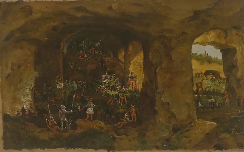 Künstlerfest in Cervara von Carl Morgenstern
