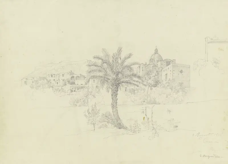 I Paganos trädgård på Capri av Carl Morgenstern