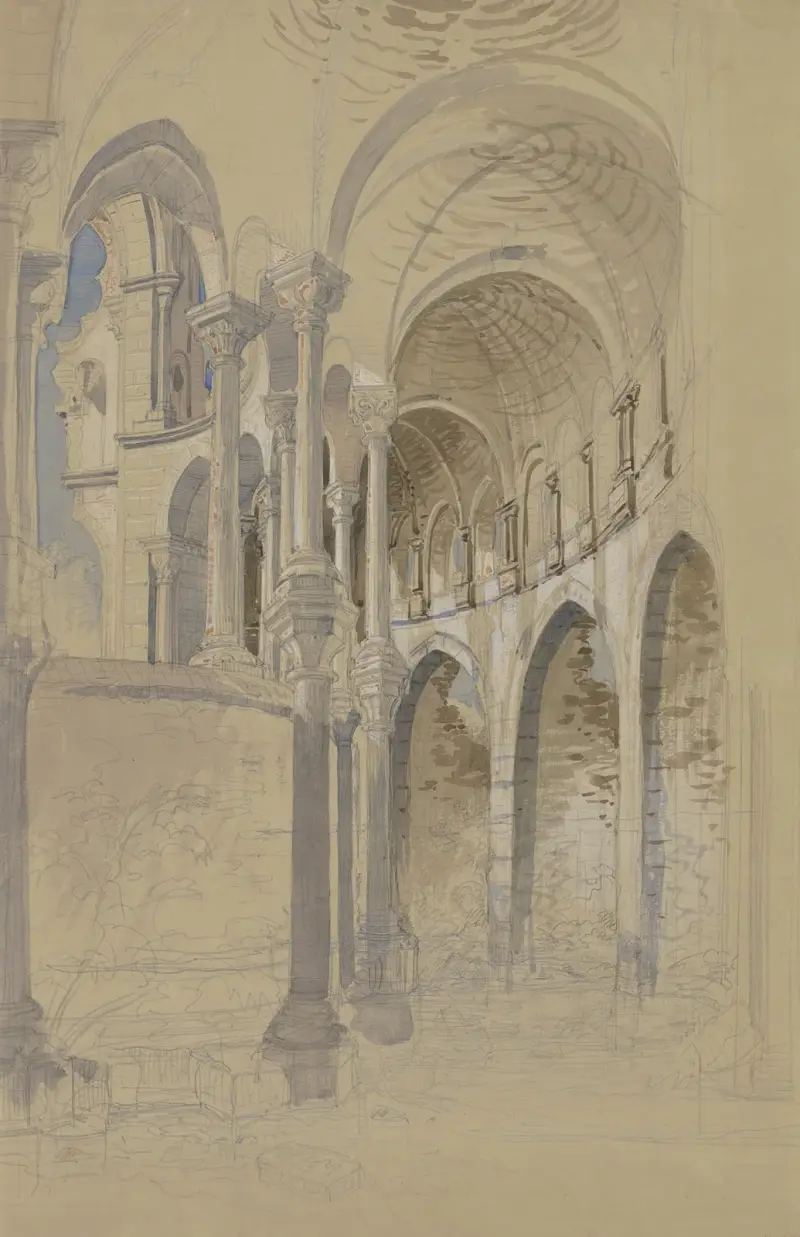 Kloster Heisterbach im Siebengebirge, Ruine des Chorabschlusses von Carl Morgenstern