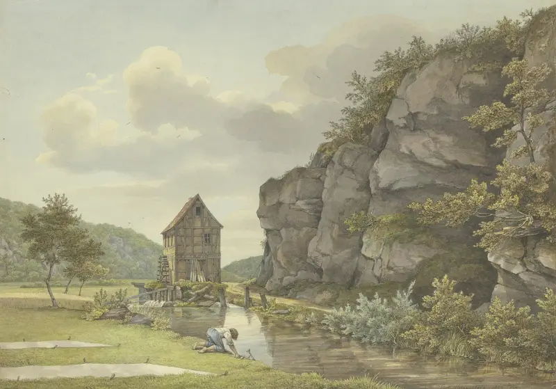 Schneidemühle pod Eppstein (Dolina Lorsbach), Carl Morgenstern