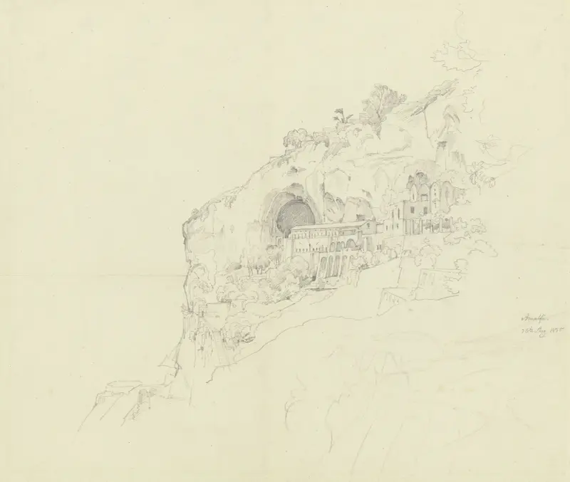 Blick auf Amalfi von Carl Morgenstern