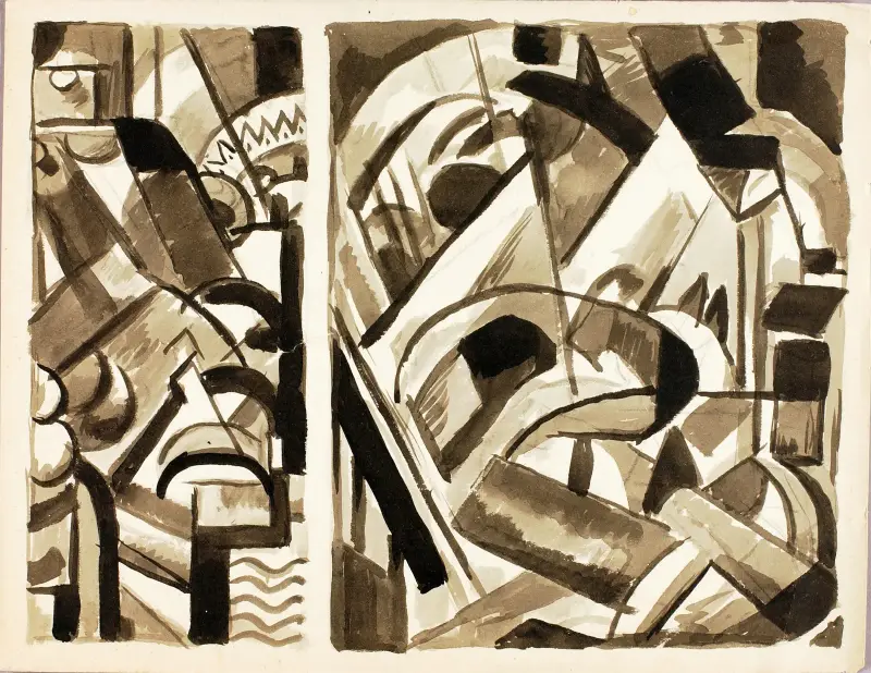 Abstrakt III von Carl Newman