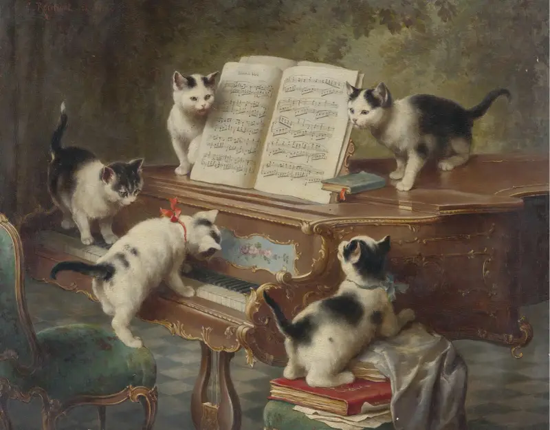 The Kittens’ Recital av Carl Reichert