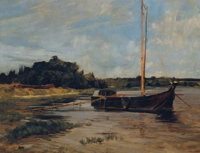 Segelschiff auf der Havel av Carl Schuch