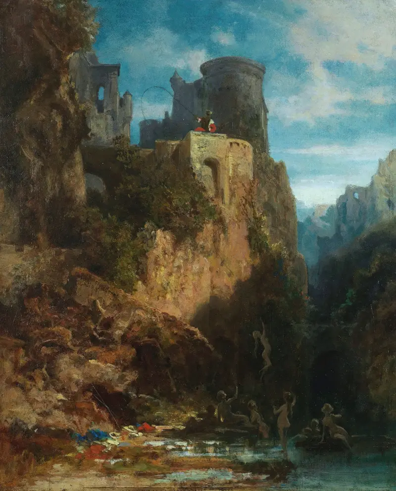 Lovení nixů, Carl Spitzweg