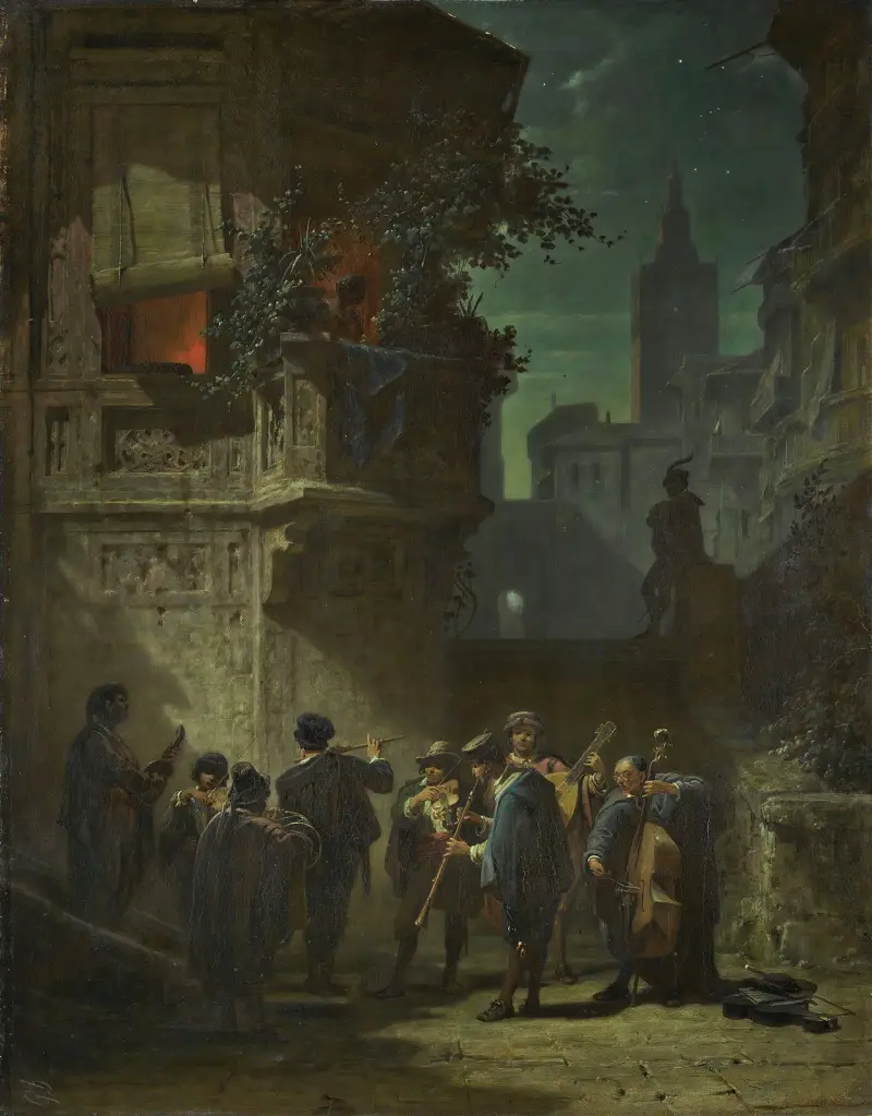 Hiszpańska serenada, Carl Spitzweg