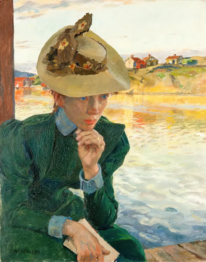 Scen från svenska västkusten av Carl Wilhelmson