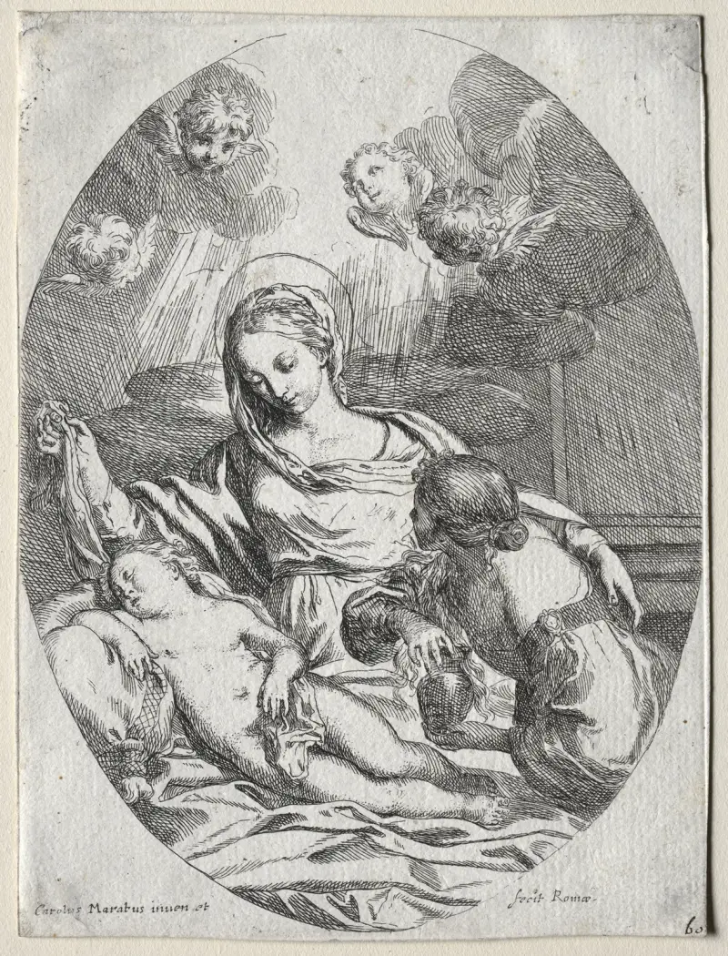 Madonna mit Kind und Magdalena von Carlo Maratti