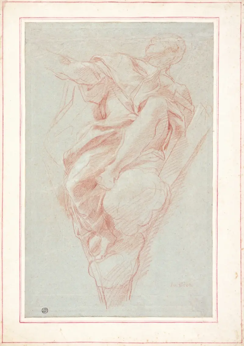 Studie för en figur av Bileam av Carlo Maratti