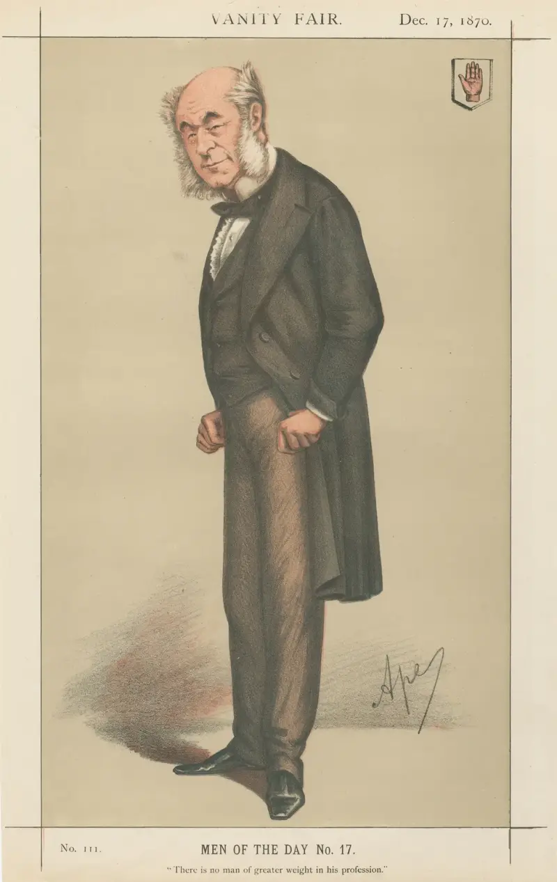 Läkare och vetenskapsmän. ”Det finns ingen större inom sitt yrke.” Sir William Fergusson. 17 december 1870 av Carlo Pellegrini
