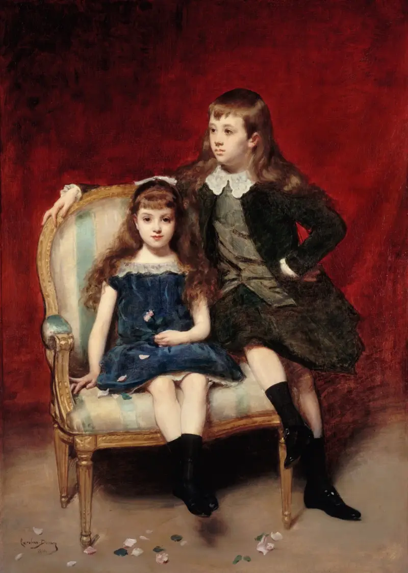 Porträtt av Marguerite (1883–1973) och Robert (1880–1956) de Broglie av Carolus-Duran