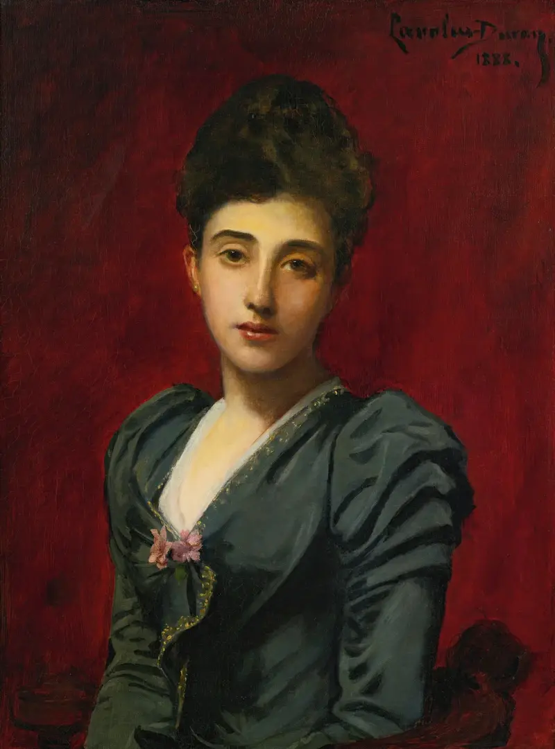 Porträtt av grevinnan Lily de Roussy de Sales av Carolus-Duran