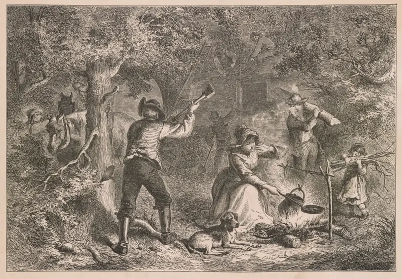 Border settlers in Ohio av Felix Octavius Carr Darley
