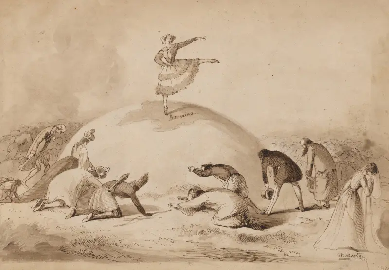 Fanny Elssler av Felix Octavius Carr Darley