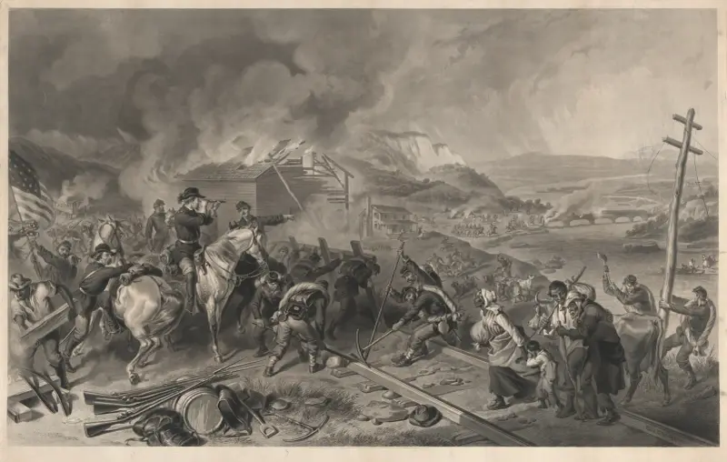 Shermans marsch mot havet av Felix Octavius Carr Darley