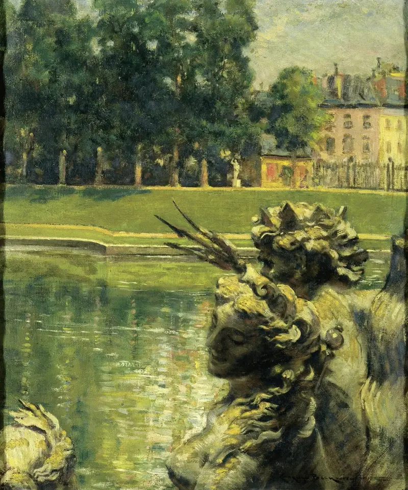 Neptunusbassängen, Versailles av James Carroll Beckwith