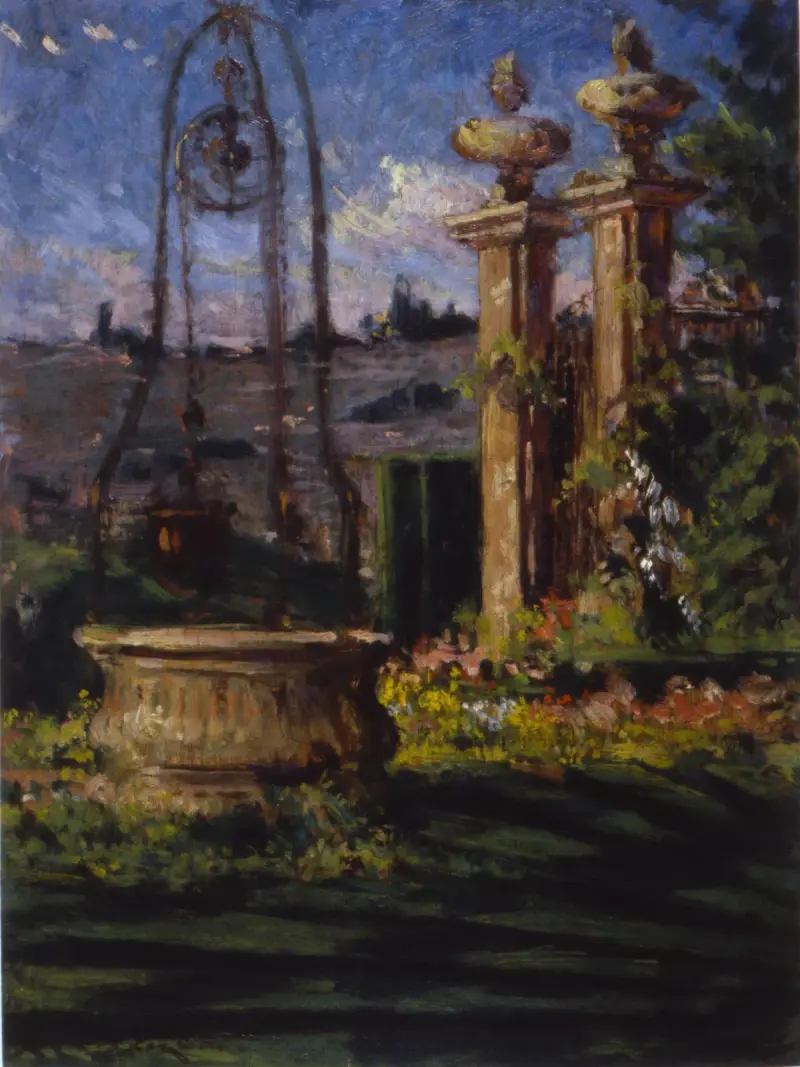 I Villa Palmieris trädgårdar av James Carroll Beckwith