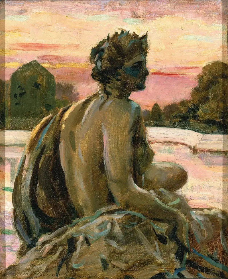 Jedna z postaci przy Parterre d'Eau, James Carroll Beckwith