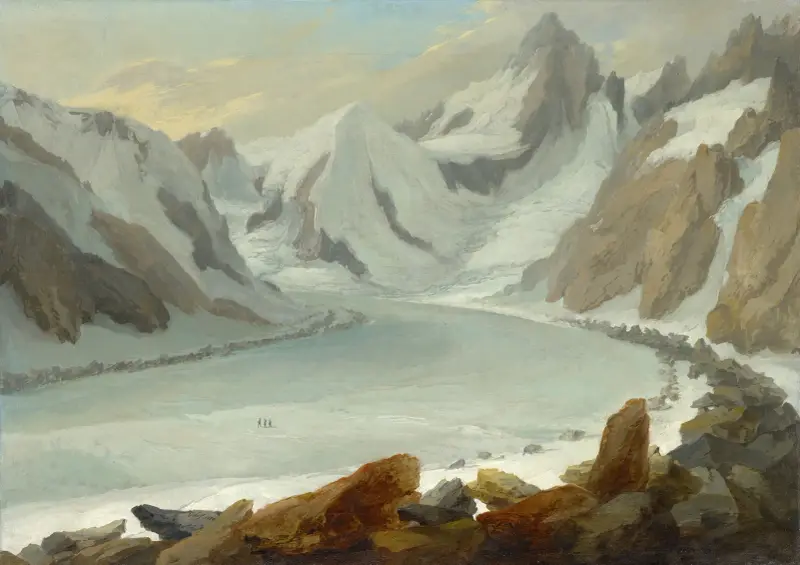 Finsteraargletscher med utsikt mot Finsteraarhorn av Caspar Wolf
