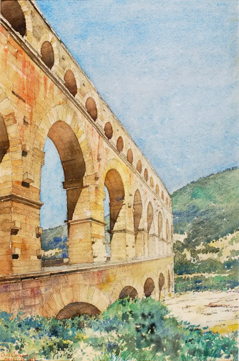 Pont du Gard, France av Cass Gilbert