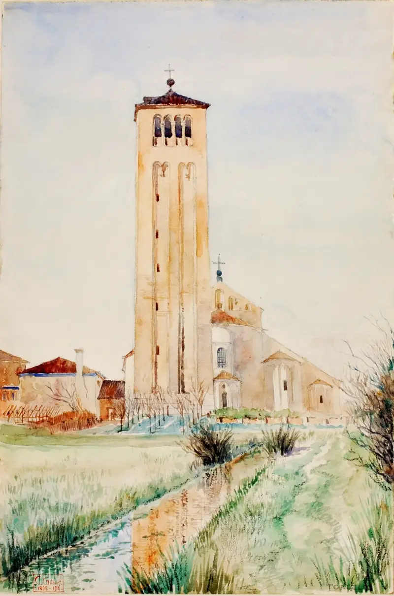 Der Turm, Kathedrale von Torcello von Cass Gilbert