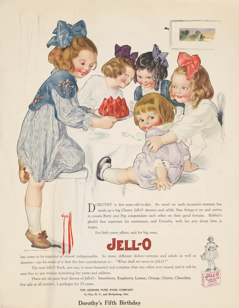 Dorothys femte födelsedag med Jell-O av Rose Cecil O'Neill