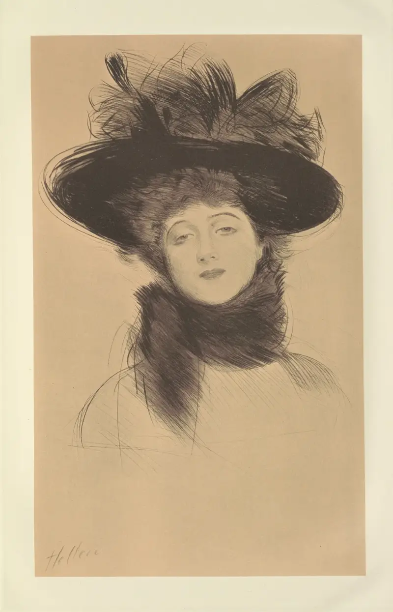 Mademoiselle Fourton av Paul César Helleu
