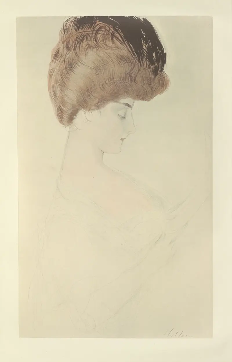 Mademoiselle Letellier, 1907 – nr 2 av Paul César Helleu