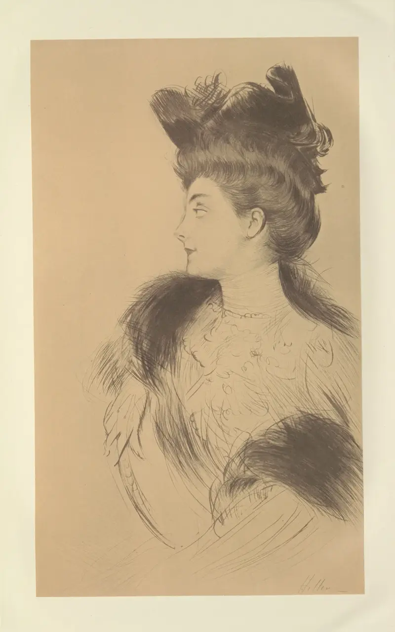 Mrs. Law, 1907 – nr 1 av Paul César Helleu