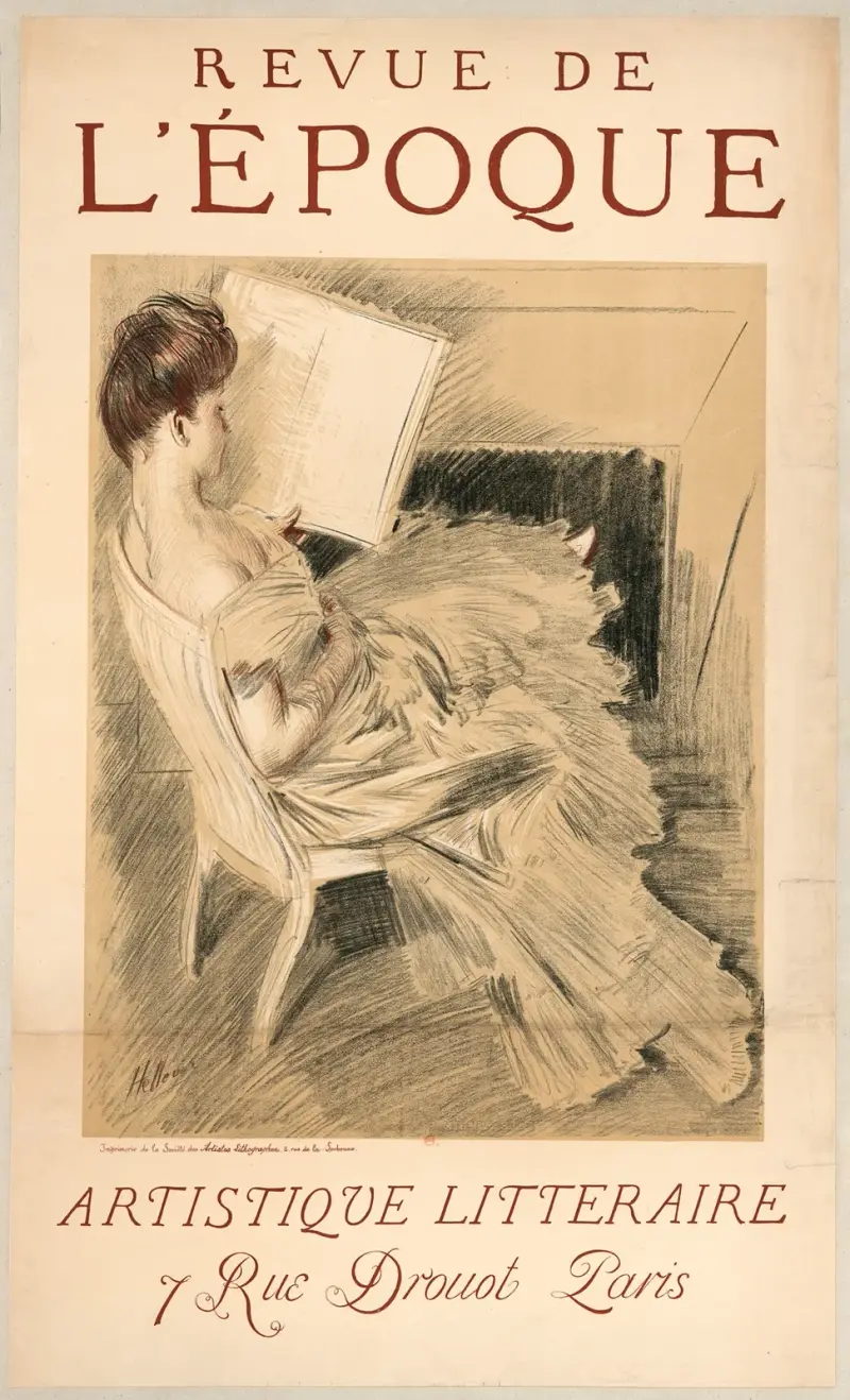 Revue de l'Epoque artistique et littéraire av Paul César Helleu