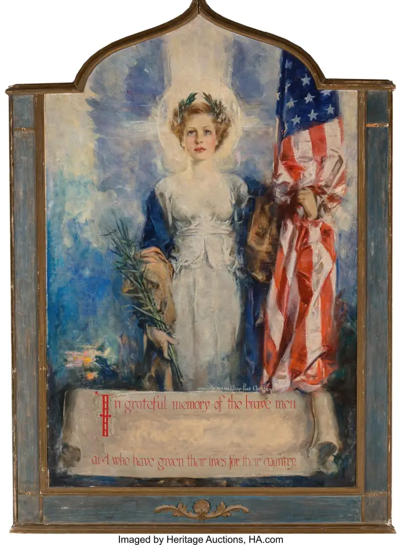 In grateful remembrance of the brave men who have given their lives for their country von Howard Chandler Christy