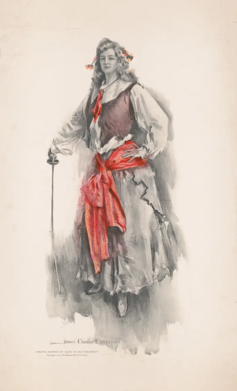 Virginia Harned som ”Alice of old Vincennes”, 1902 – nr 1 av Howard Chandler Christy