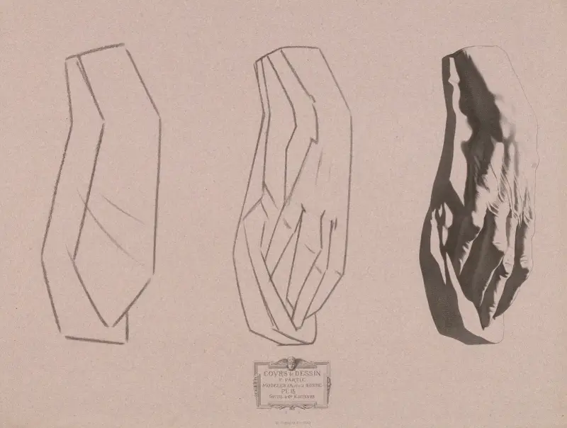 Kurs kresby, tab. 14, Charles Bargue