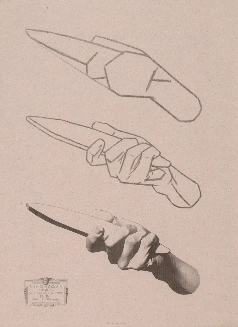Kurs rysunku, tabl. 15, Charles Bargue