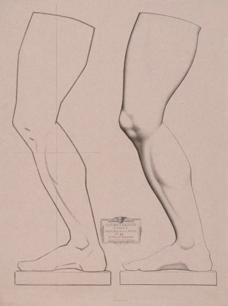 Kurs rysunku, plansza 26, Charles Bargue