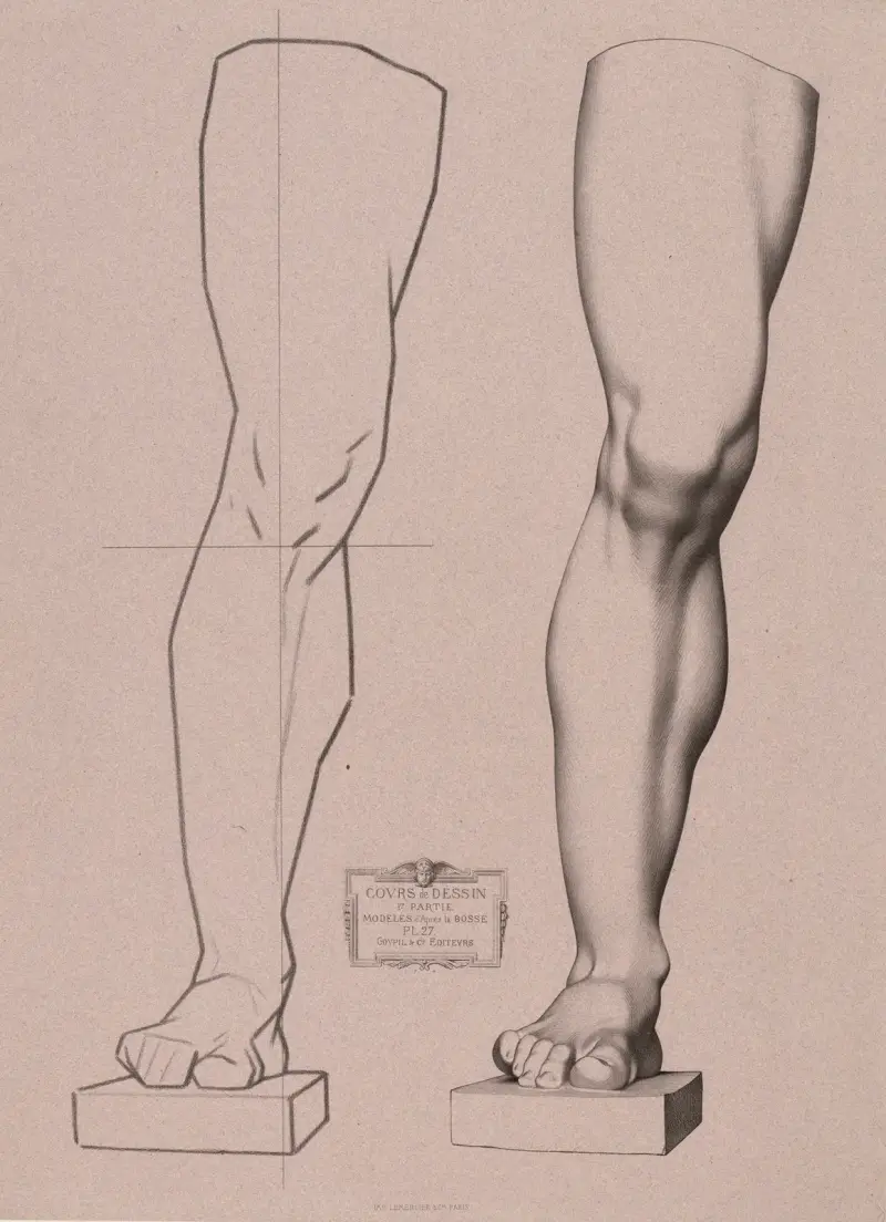 Kurz kreslení, tab. 30, Charles Bargue