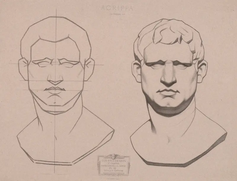 Kurz kresby, tab. 51, Charles Bargue