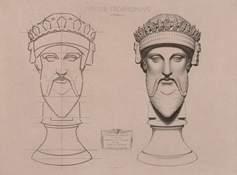 Cours de dessin Pl.54 av Charles Bargue